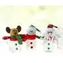TOYANDONA 3pcs Christmas Candy Jar with Santa Snowman Reindeer Doll Star Shape Christmas Cookie Storage Container Clear Plastic Candy Jar for Xmas Holiday Party Gift