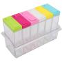Seasoning Box Condiment Storage Container Bottle Storage Container Condiment Jars Transparent Plastic Seasoning Bottles Jars 6 Boxes Set Kitchen Tool Accessories
