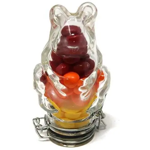 Frosch-Behälter aus Klarglas (100 ml / Mittel)