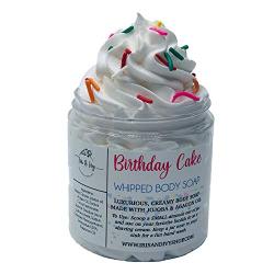 Birthday Cake Whipped Body Wash - Cake Scented Fluffy Whipped Body Frosting