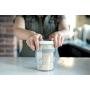Botto The Adjustable Airtight Container | Push Down To Remove Air And Adjust Contents Between 16 oz & 32 oz (Clear) (1)