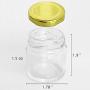 Folinstall 60 Pcs 1.5 oz (50ML) Small Glass Jars, Mini Mason Jars for Gifts, Crafts, Wedding, Spices, Party Favors and Candle Making