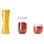 YTF-Food storage tank, plastic easy to clean transparent storage container, kitchen cabinet refrigerator sealed cans 3 sets