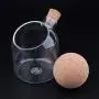 Glas Lebensmittelbehälter, Klare Küchenbehälter für Kaffee, Tee, etc. mit Korkstopfen - 500ml