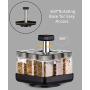 Revolving Spice Rack Organizer Caddy, Rotating Spice Storage for Cabinet and Kitchen, 8 Jar Herb and Spice Countertop Spice Rack(Spices Not Included)