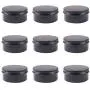 BÉNECREAT 10 Boîtes d'Alluminium 5 OZ avec Bouchon à Vis Rond – Idéales pour Épices, Bonbons, Thé ou Cadeaux (Noir) BÉNECREAT 10 Boîtes d'Alluminium 5 OZ avec Bouchon à Vis Rond – Idéales pour Épices, Bonbons, Thé ou Cadeaux (Noir)