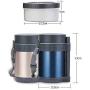 ZL-CHUFANG Lunch Box stainless Steel Leakproof Portable Container Box, Thermos Insulated Food Storage Food Jar for School Picnic Office Women & Men enjoy a hot lunch on the go. (Color : Yellow)