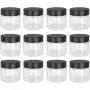 Bouteilles de Cosmétiques Transparentes 1oz avec Couvercles - Idéales pour Épluches/Brillants, Contenants de Voyage 30g/30ml - Petites Bouteilles de Cosmétiques pour Échantillons de Crème, Lotion, Liquide - BPA Free (12) Bouteilles de Cosmétiques Transparentes 1oz avec Couvercles - Idéales pour Épluches/Brillants, Contenants de Voyage 30g/30ml - Petites Bouteilles de Cosmétiques pour Échantillons de Crème, Lotion, Liquide - BPA Free (12)
