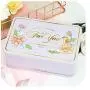 Nordic Marble Rectangular Clamshell Iron Box Tea Coffee Bean Sugar Storage Jars Cookie Candy Nougat Storage Box,B