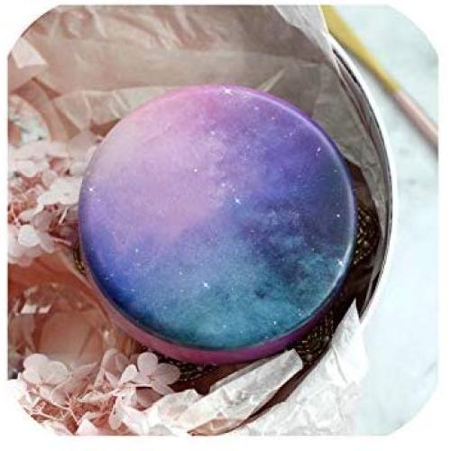 Creative Metal Round Shape Empty Can Candy Chocolates Storage Boxes Tin Holder Diy Candle Making Jar Container Home Decorations,C