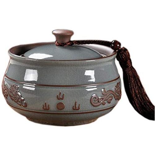 Kylin Express Chinese Tea Caddy/Snack Pot Tea Coffee Storage Jar Tea Container 700 ML