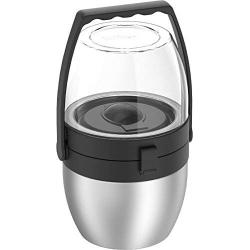 Thermos Dual Compartment Food Jar, Black