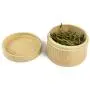 BESTONZON Bamboo Tea Box Maccha Storage Box Canister Jar Kitchen Storage Case