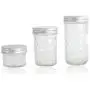 Set of 32 Mason Jar Lids Regular Mouth and Wide Mouth with Leak Proof Platinum Silicone Sealing Lid, findTop Storage Caps with Silicone Seals for Jars (8 Wide and 8 Regular)