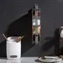 Wandreggable Gewürze- und Würzebehälter, Schubeskasten, Gewürzbox, Schubesystem für Küche, Geschirrstation, Wandaufbewahrung für Gewürze, ideal für die Küche, Haushalt, Küchenzubehör.