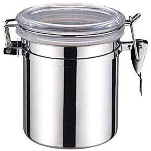 Stainless Steel Airtight Canister Set, Beautiful Food Storage Container for Kitchen Counter, Tea, Sugar, Coffee, Caddy, Flour Canister