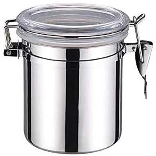 Edelstahldichtbehälter-Set, Schöne Lebensmittel-Aufbewahrungskiste für die Küche, ideal für Tee, Zucker, Kaffee, Caddy, Mehlbehälter