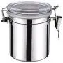 Edelstahldichtbehälter-Set, Schöne Lebensmittel-Aufbewahrungskiste für die Küche, ideal für Tee, Zucker, Kaffee, Caddy, Mehlbehälter