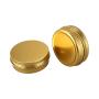 Xigeapg 10Pcs Cans Screw Top Containers Aluminum Round Cans Travel Tins Storage Jar Food Tins Containers Tins With Lids,Gold