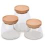 Glass Sealed Jars, Kitchen Household Grain Storage Tanks, A Pack Of 3