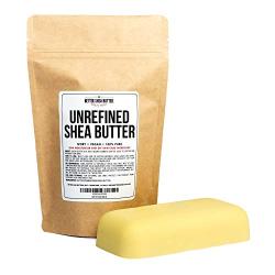 Unrefined African Shea Butter - Ivory, 100% Pure & Raw - Moisturizing and Rich Body Butter for Dry Skin - Suitable for All Skin Types - Use Alone or in DIY Whipped Body Butters - 8 oz Bar