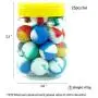 YHSWE 25er Set Mini Ball Silikonbehälter Antihaft-Wachs 5,6ml Öl Küchen Mehrzweck-Behälter Bunt (Zufällige Farben)