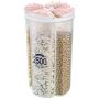 Separate Transparent Grain Storage Bottle Household Kitchen Food Moisture Proof Sealed Cans Dry Cereal Container Zp6191710,4 Grid Green