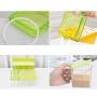 CSPFAIRY 6 Squares Double Layer Spice Box Jars Seal Multifunction Seasoning Box Outdoor Camping Split Type Seasoning Tank Combination