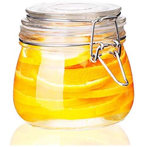 Kitchen Sealed Jar Glass Storage Jar Honey Lemon Food Jam Bottle Passion Fruit Enzyme Bottle Kimchi With Lid Bottle (Size : XS)