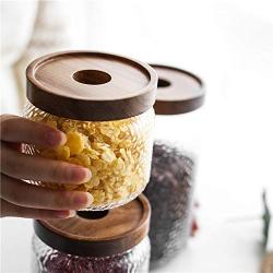Sealed Canister Glass Jar Home Kitchen Coffee Sugar Tea Storage Bottles Jars Kitchen Accessories Glasses Sugar Cans With Lid,M