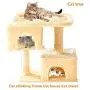 Jueapu Cat Tree Cat Climbing Frame Luxury cat Tower Cat Nest Cat House A Stable Play House with 2 Large Condominiums Suitable for Pets to Rest and Play Jueapu Cat Tree Cat Climbing Frame Luxury cat Tower Cat Nest Cat House A Stable Play House with 2 Large Condominiums Suitable for Pets to Rest and Play