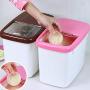 tlongtea65 10kg Rice Storage Box Grain Cereal Dispenser Kitchen Food Organizer Container Rice Barrel Fresh Anti-Insect and Anti-Mite Flip Coffee