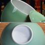 Food Jars & Crocks Rice Storage Ceramic Rice Cylinder Kitchen Storage Tank Moisture-proof Insect Tea Cake Water Tank Chinese Grain Storage Tank Beautiful And Durable (Color : Green, Size : 33x37cm)