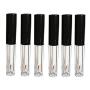6 Pcs 2 ML 0.07OZ Empty Transparent ABS Refillable Eyeliner Bottles Leakproof Mascara Tube with Black Lids Eyelash Cream Vials Cosmetic Sample Dispenser for Travel Container