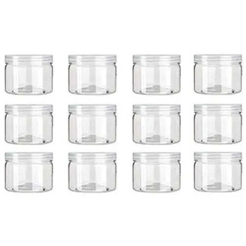 UPKOCH 12 Pcs Slime Containers with Water-tight Lids Clear Plastic Food Storage Jars- Great for your slime kit UPKOCH 12 Pcs Slime Containers with Water-tight Lids Clear Plastic Food Storage Jars- Great for your slime kit