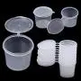 Bouteilles à sauce transparentes réutilisables, gobelets jetables pour salades, contenants pour condiments alimentaires + couvercles. Bouteilles à sauce transparentes réutilisables, gobelets jetables pour salades, contenants pour condiments alimentaires + couvercles.