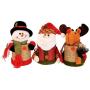 Amosfun 3Pcs Christmas Candy Jar Santa Claus Snowman Elk Cookie Jars Food Storage Container Gift Bottle Holder for Christmas Party Ornament