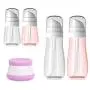 Junboer Sprühflasche+Cremetiegel Set, Reisegröße, Tragbar, Wiederbefüllbare Sprühbehälter für Skincare, Parfüm, Toner, Lotion, Toner Wasser, Make-up Entferner