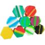 SZBS Silicone Containers jars 10pcs/lot 26ml hexagon shape assorted color container for Dab Oil Silicone Storage Container wax Concentrate Jar Dab Container (10)