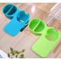 JUSTDOLIFE Cup Holder Clip Creative Drink Holder Clip Desk Cup Holder with Divider Tray