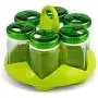 Contenants de rangement alimentaire pots verts CC105 pour épices - Home 6 Contenants de rangement alimentaire pots verts CC105 pour épices - Home 6