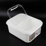 Zerone Rice Storage Bin, Plastic Sealing Flip cover Shuttered Rice Storage Bin Environmental Kitchen Storage Box 10kg