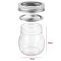 24 Pack Mason Jars 10OZ with Regular Lids and Bands, Ideal for Jam, Honey, Wedding Favors, Shower Favors, Baby Foods, DIY Magnetic Spice Jars, 24 Whiteboard Labels Included