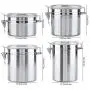 Stainless Steel Tea Box Candy Cookie Chocolate Coffee Powder Cans,800Ml Stainless Steel Tea Box Candy Cookie Chocolate Coffee Powder Cans,800Ml