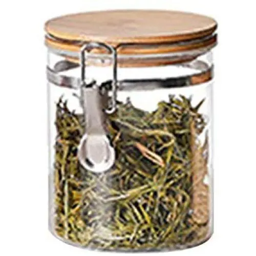 Restarty Food Storage Jar Glass Food Storage Jar with Airtight Seal Bamboo Lid Snap-Fit Glass Canister 600ml 1pcs Restarty Food Storage Jar Glass Food Storage Jar with Airtight Seal Bamboo Lid Snap-Fit Glass Canister 600ml 1pcs
