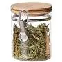 Restarty Food Storage Jar Glass Food Storage Jar with Airtight Seal Bamboo Lid Snap-Fit Glass Canister 600ml 1pcs Restarty Food Storage Jar Glass Food Storage Jar with Airtight Seal Bamboo Lid Snap-Fit Glass Canister 600ml 1pcs