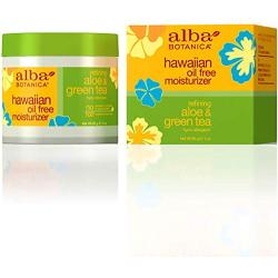 Alba Botanica Hawaiian Oil-Free Moisturizer, Aloe & Green Tea, 3 Fl Oz