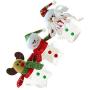 TOYANDONA 3pcs Christmas Candy Jar with Santa Snowman Reindeer Doll Star Shape Christmas Cookie Storage Container Clear Plastic Candy Jar for Xmas Holiday Party Gift