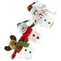 TOYANDONA 3pcs Christmas Candy Jar with Santa Snowman Reindeer Doll Star Shape Christmas Cookie Storage Container Clear Plastic Candy Jar for Xmas Holiday Party Gift