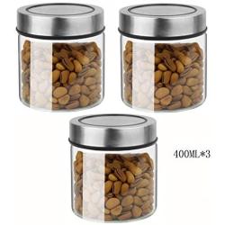 Glass Sealed Jars, Kitchen Household Grain Storage Tanks, Storage Of Spices/Coffee Beans/Oatmeal/Pasta